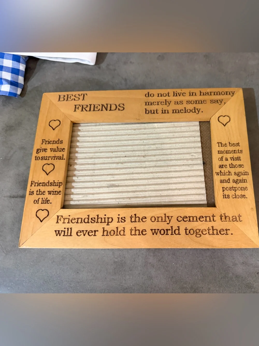 Best Friend Picture Frame | Engraved Friendship Quote | Gift for Best Friend